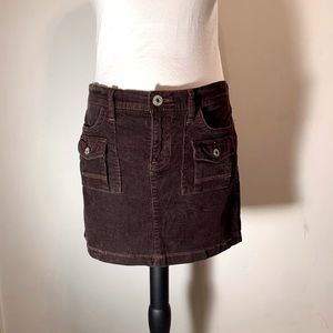 Old Navy Corduroy Dark Wine Skirt, Sz 6
